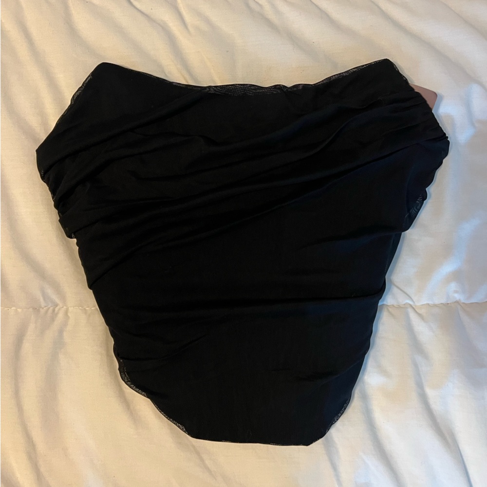 Black Corset Bustier Top